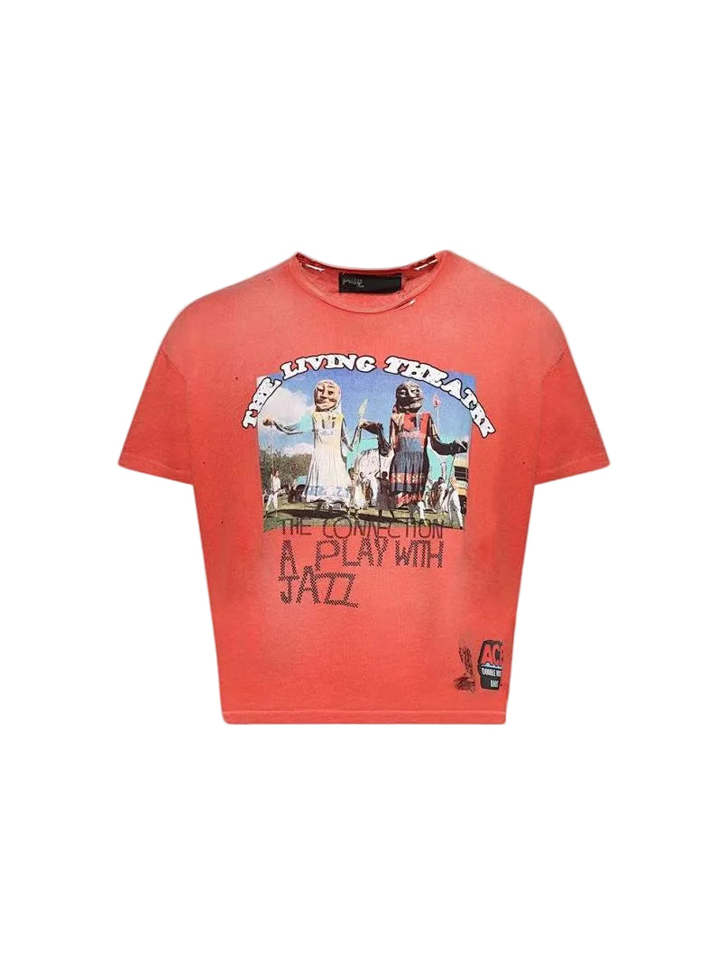 Paly Hollywood The Connection Play With Jazz Coral Graphic T-Shirt
