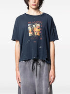 Paly Hollywood Blaming Youth Graphic Cropped T-Shirt