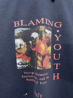 Paly Hollywood Blaming Youth Graphic Cropped T-Shirt