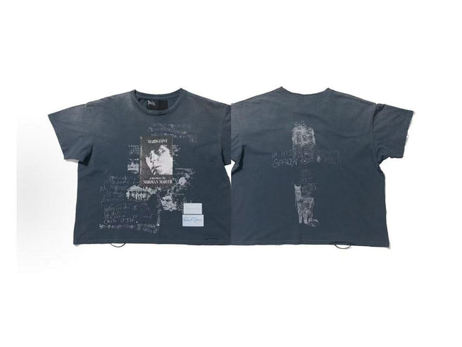 Paly Hollywood Norman Mailer Portrait Collage Cropped T-Shirt Hover Image
