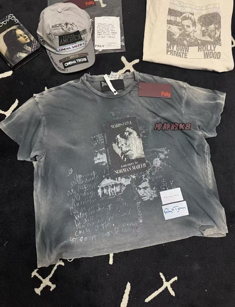 Paly Hollywood Norman Mailer Portrait Collage Cropped T-Shirt
