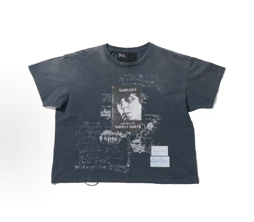 Paly Hollywood Norman Mailer Portrait Collage Cropped T-Shirt