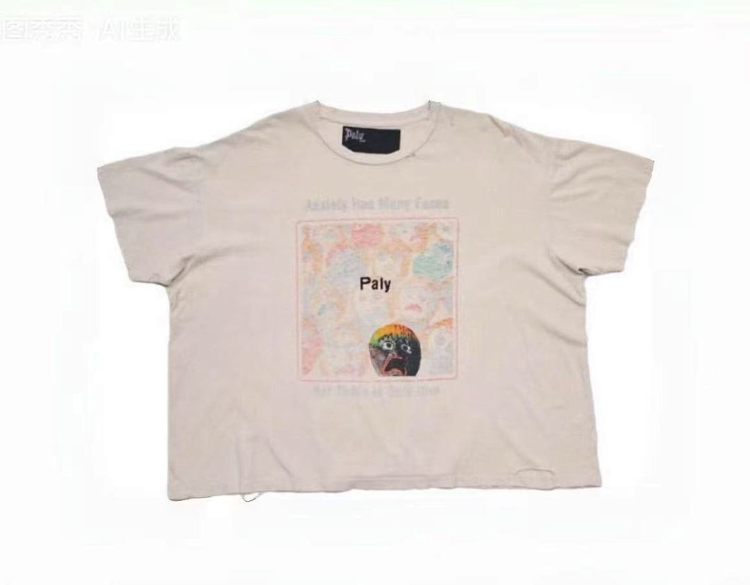 Paly Hollywood Anxiety Has Many Faces Graphic Cropped T-Shirt