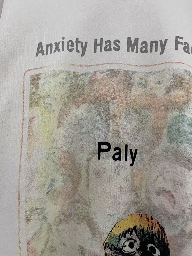 Paly Hollywood Anxiety Has Many Faces Graphic Cropped T-Shirt