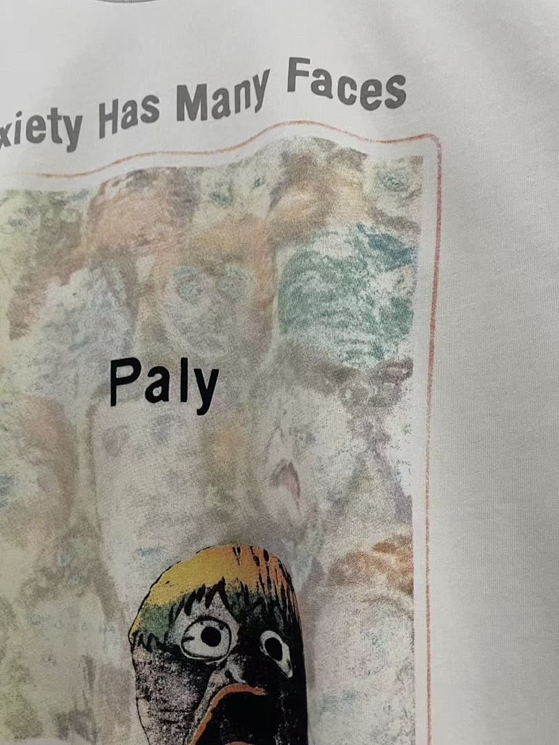 Paly Hollywood Anxiety Has Many Faces Graphic Cropped T-Shirt