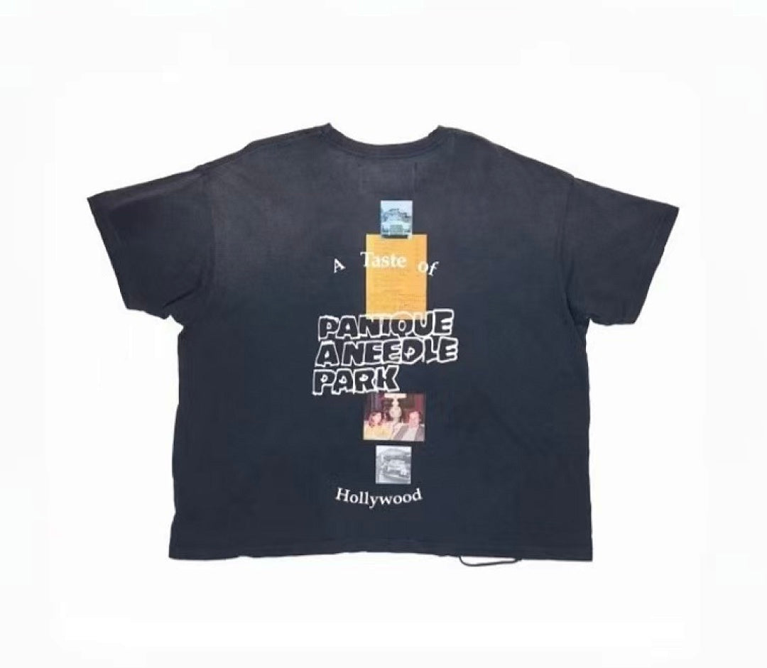 Paly Hollywood A Taste of Hollywood Graphic Cropped T-Shirt