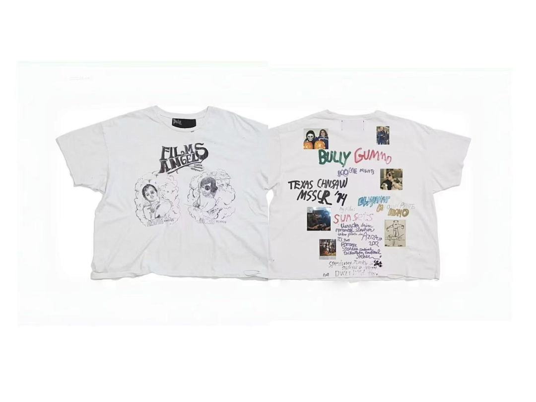 Paly Hollywood Films Angels Graphic Cropped T-Shirt
