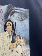 Paly Hollywood Rhinestone Portrait Collage Cropped T-Shirt