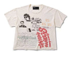 Paly Hollywood Double-Sided Graphic Collage Cropped T-Shirt