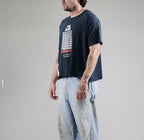 Paly Hollywood The Fame Epidemic Graphic Cropped T-Shirt