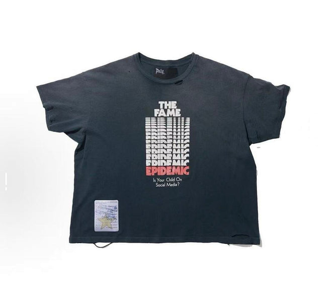 Paly Hollywood The Fame Epidemic Graphic Cropped T-Shirt Hover Image