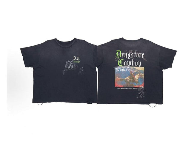 Paly Hollywood Drugstore Cowboy Graphic Cropped T-Shirt Hover Image