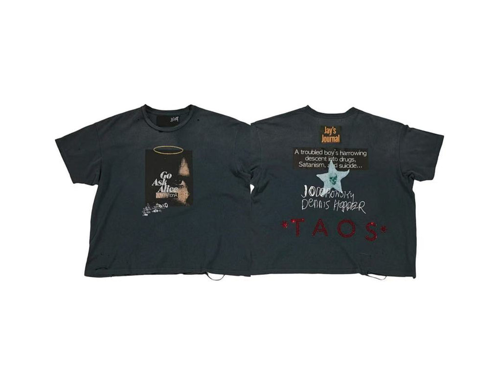 Paly Hollywood Jay's Journal Chaos Graphic Cropped T-Shirt