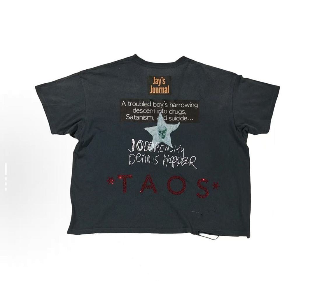 Paly Hollywood Jay's Journal Chaos Graphic Cropped T-Shirt