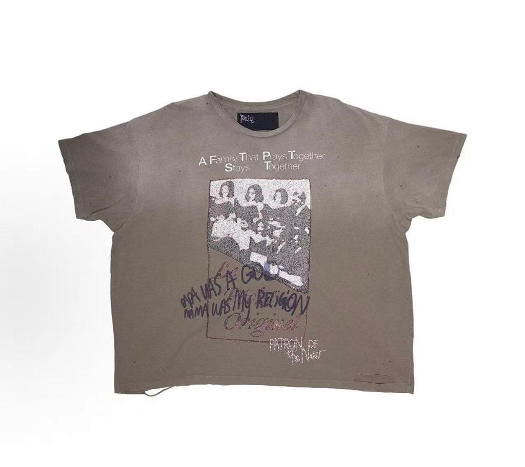Paly Hollywood Family That Prays Together Graphic T-Shirt