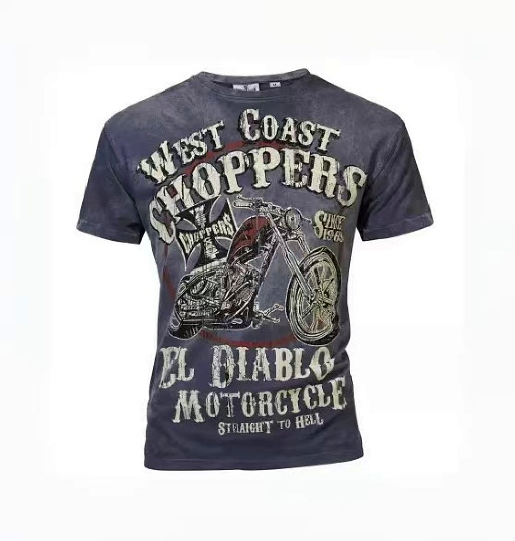 Paly Hollywood West Coast Choppers El Diablo Graphic T-Shirt