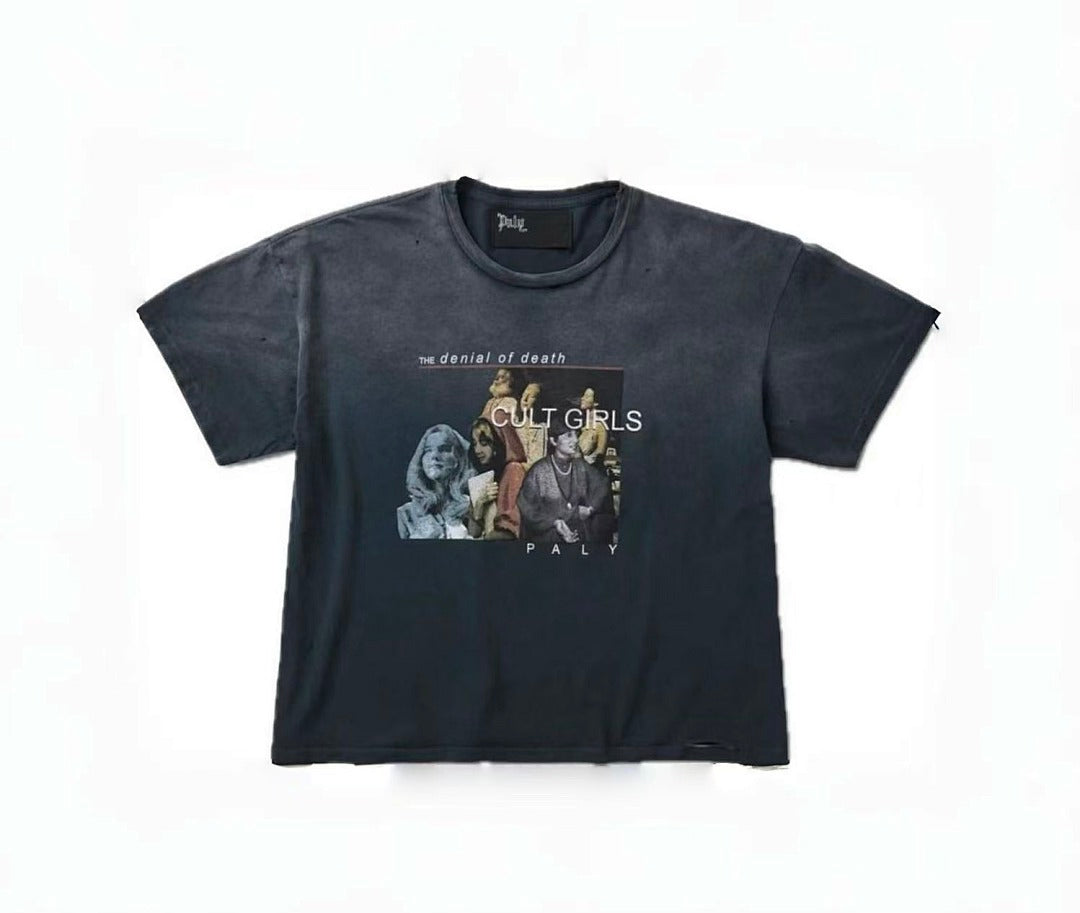 Paly Hollywood Cult Girls Graphic Cropped T-Shirt