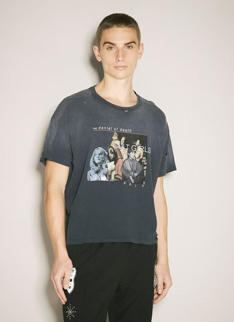 Paly Hollywood Cult Girls Graphic Cropped T-Shirt
