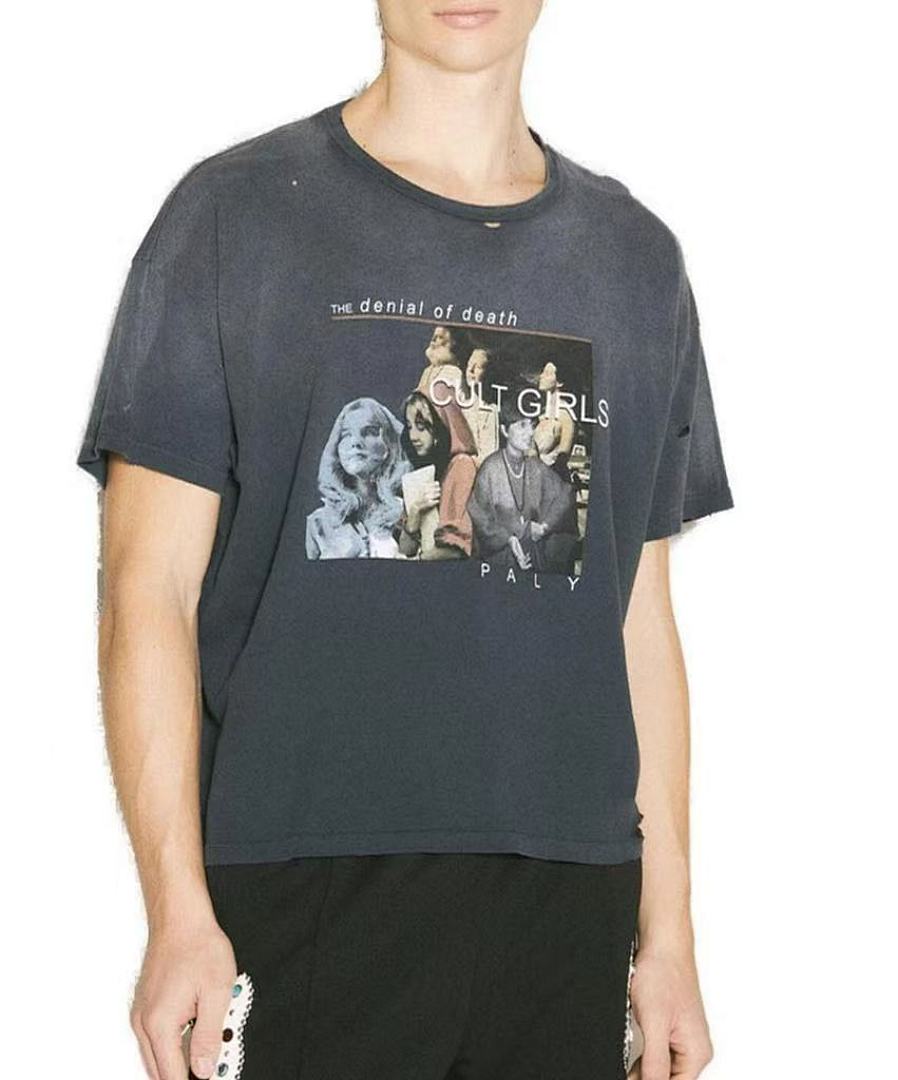 Paly Hollywood Cult Girls Graphic Cropped T-Shirt