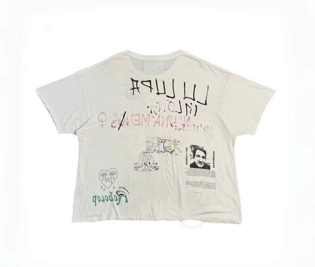 Paly Hollywood Happy Birthday Jesus Graphic Cropped T-Shirt
