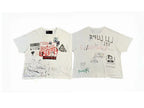Paly Hollywood Happy Birthday Jesus Graphic Cropped T-Shirt