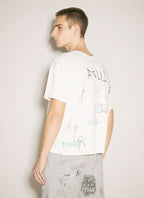 Paly Hollywood Happy Birthday Jesus Graphic Cropped T-Shirt