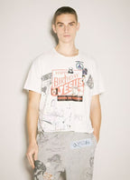 Paly Hollywood Happy Birthday Jesus Graphic Cropped T-Shirt