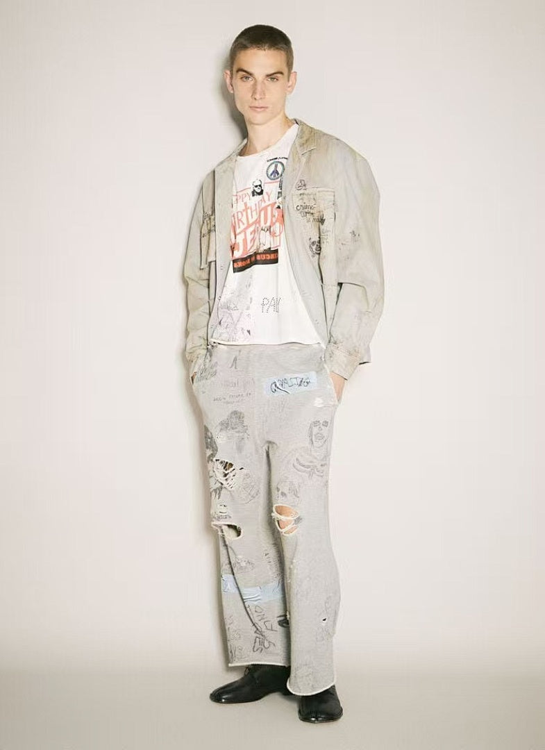 Paly Hollywood Happy Birthday Jesus Graphic Cropped T-Shirt