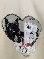 Paly Hollywood TOTO 45 Dog Heart Graphic Cropped T-Shirt