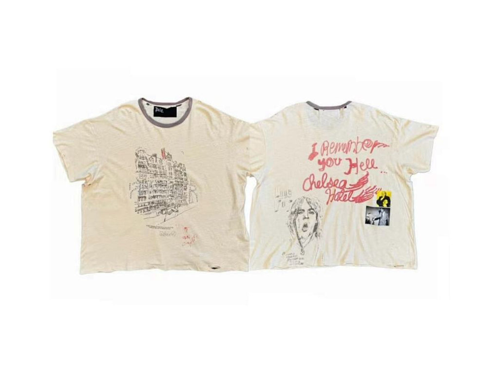 Paly Hollywood Chelsea Hotel Graphic Cropped T-Shirt