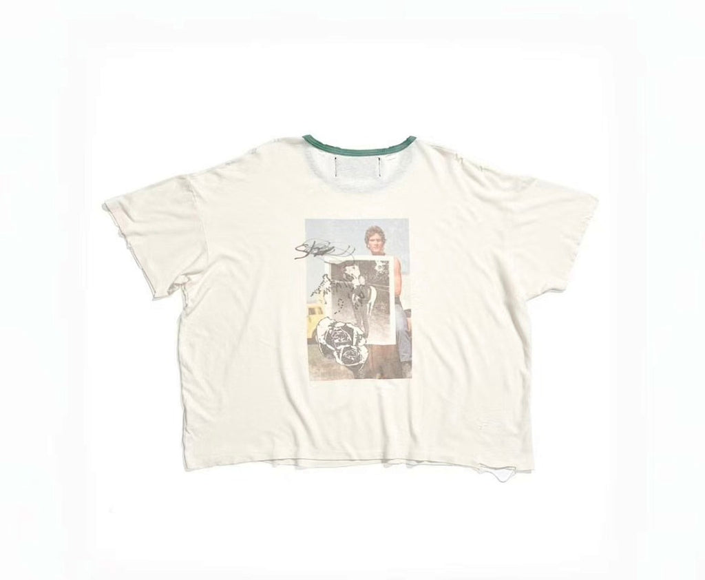 Paly Hollywood Love Me Back To Graphic Cropped T-Shirt