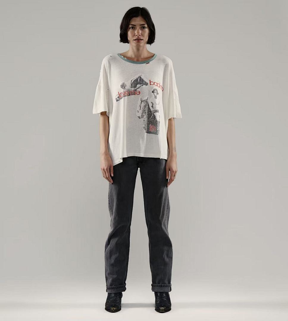 Paly Hollywood Love Me Back To Graphic Cropped T-Shirt