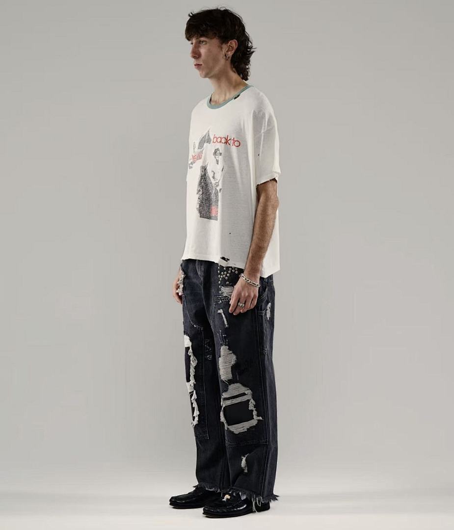 Paly Hollywood Love Me Back To Graphic Cropped T-Shirt