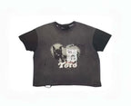 Paly Hollywood Collage Dog Graphic Cropped T-Shirt