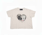 Paly Hollywood TOTO 45 Dog Heart Graphic Cropped T-Shirt