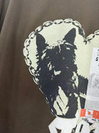 Paly Hollywood Collage Dog Graphic Cropped T-Shirt