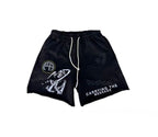 Paly Hollywood Carrying the Message Black Graphic Shorts