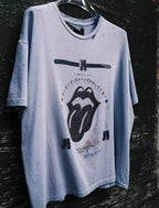 Paly Hollywood Rolling Stones Studded Tongue Graphic T-Shirt