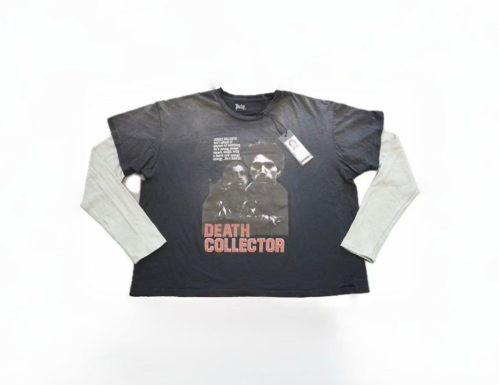 Paly Hollywood Death Collector Layered Graphic Long-Sleeve Tee