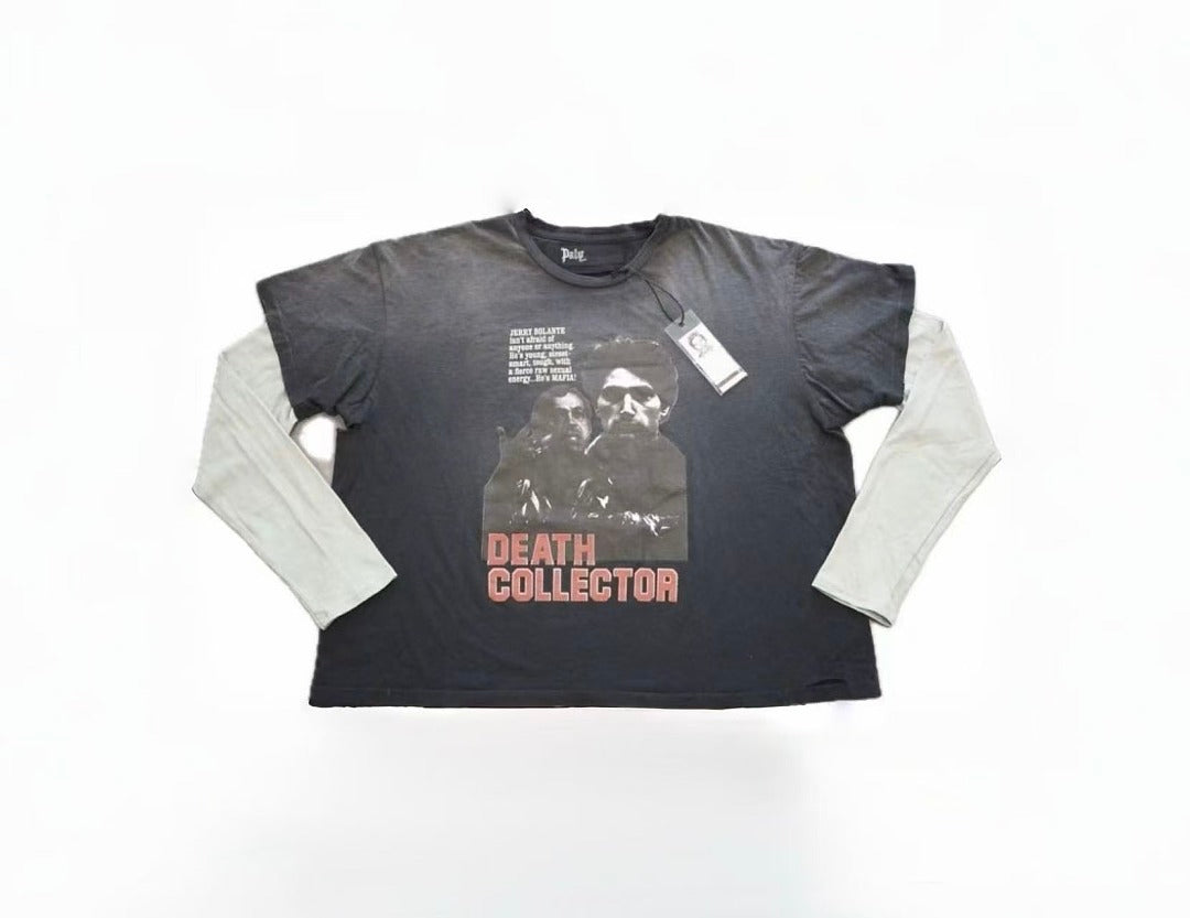 Paly Hollywood Death Collector Layered Graphic Long-Sleeve Tee