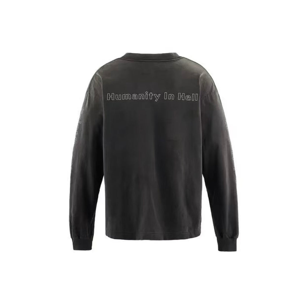 Saint Michael Saint Devotion Humanity In Hell Graphic Long-Sleeve Shirt
