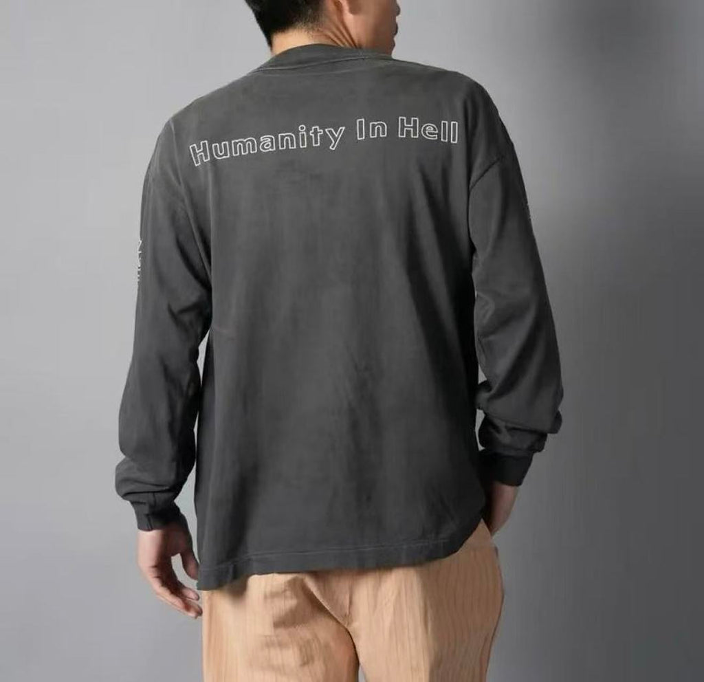 Saint Michael Saint Devotion Humanity In Hell Graphic Long-Sleeve Shirt