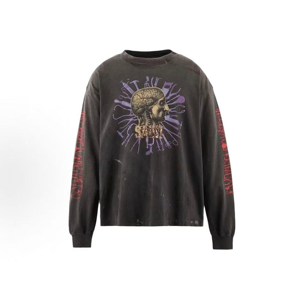 Saint Michael Anatomical Saint Graphic Long-Sleeve Shirt