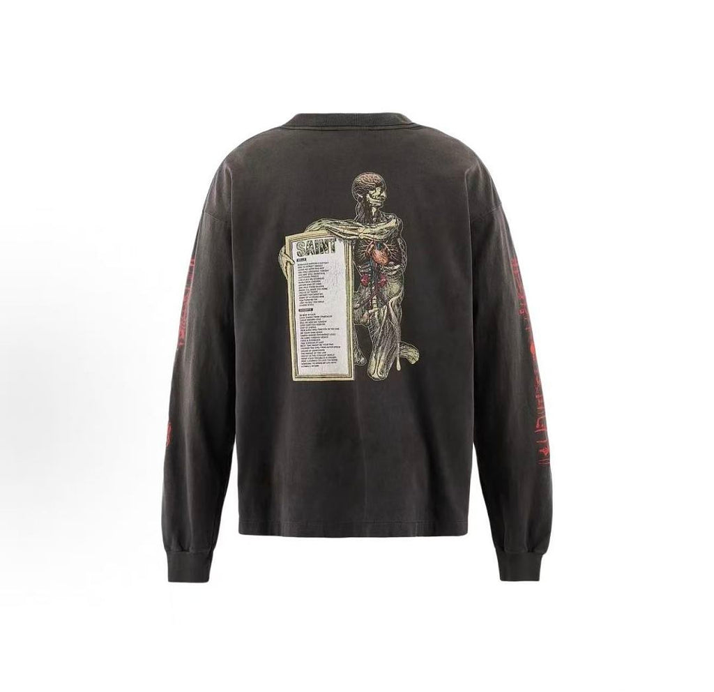 Saint Michael Anatomical Saint Graphic Long-Sleeve Shirt