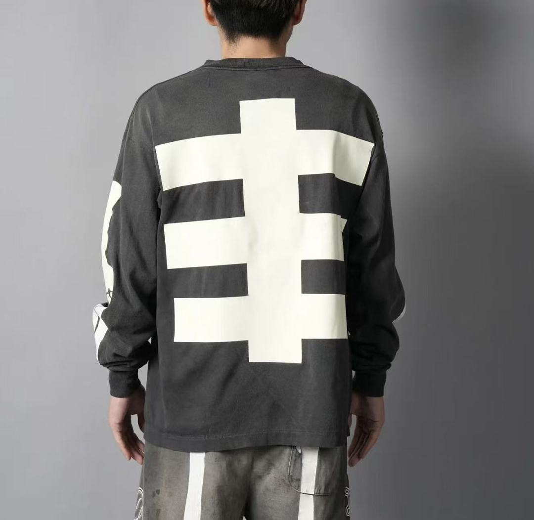 Saint Michael Saint Hunter Skeleton Graphic Long-Sleeve Shirt