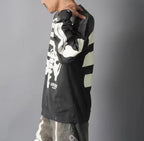 Saint Michael Saint Hunter Skeleton Graphic Long-Sleeve Shirt