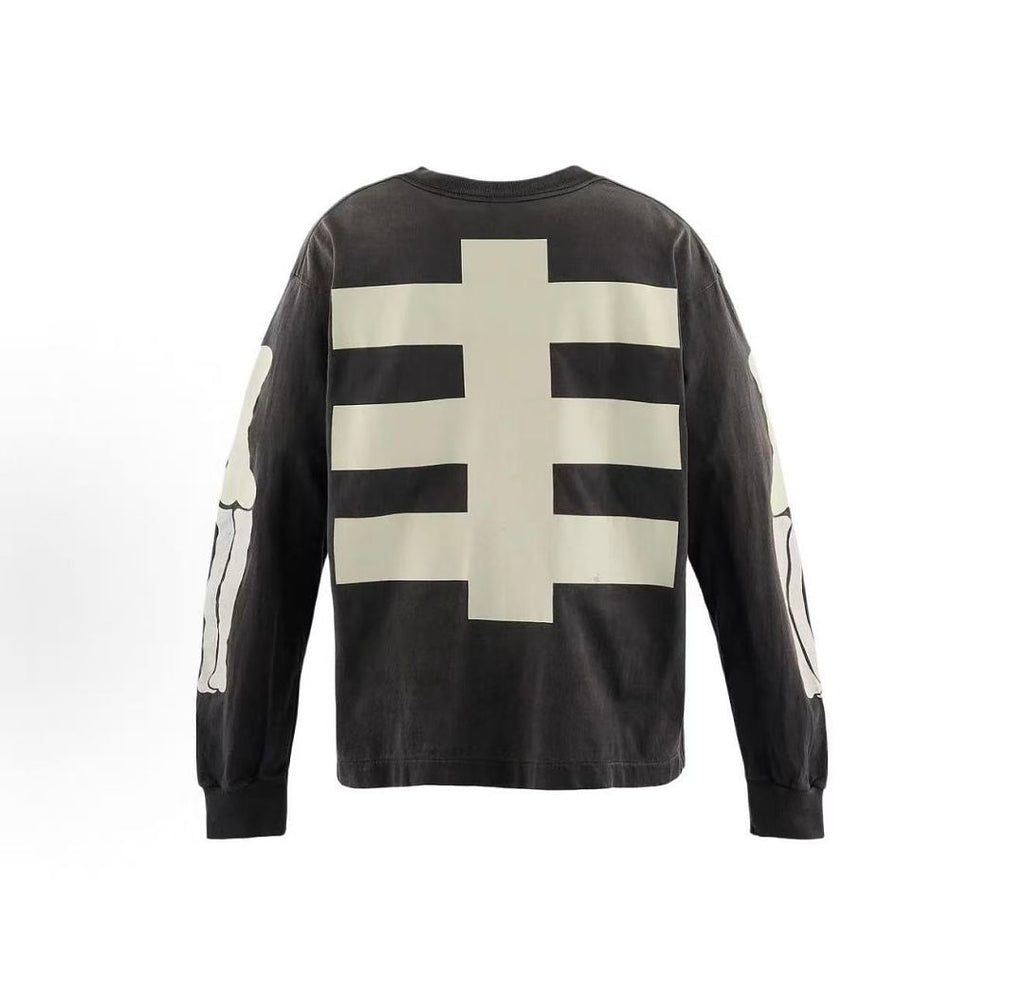 Saint Michael Saint Hunter Skeleton Graphic Long-Sleeve Shirt