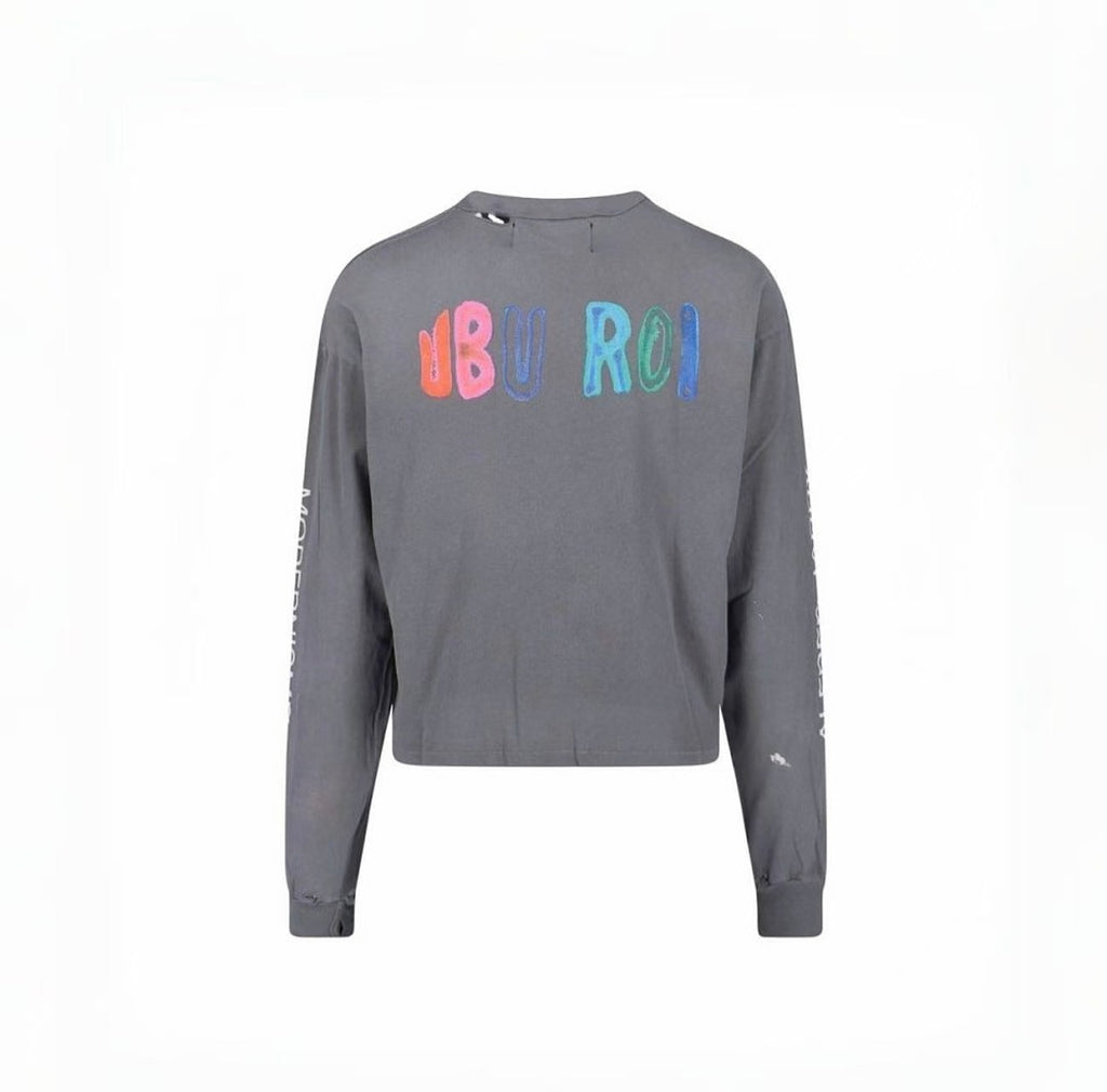 Paly Hollywood Theater of Cruelty Graphic Cropped Long-Sleeve Tee