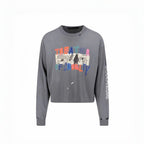Paly Hollywood Theater of Cruelty Graphic Cropped Long-Sleeve Tee