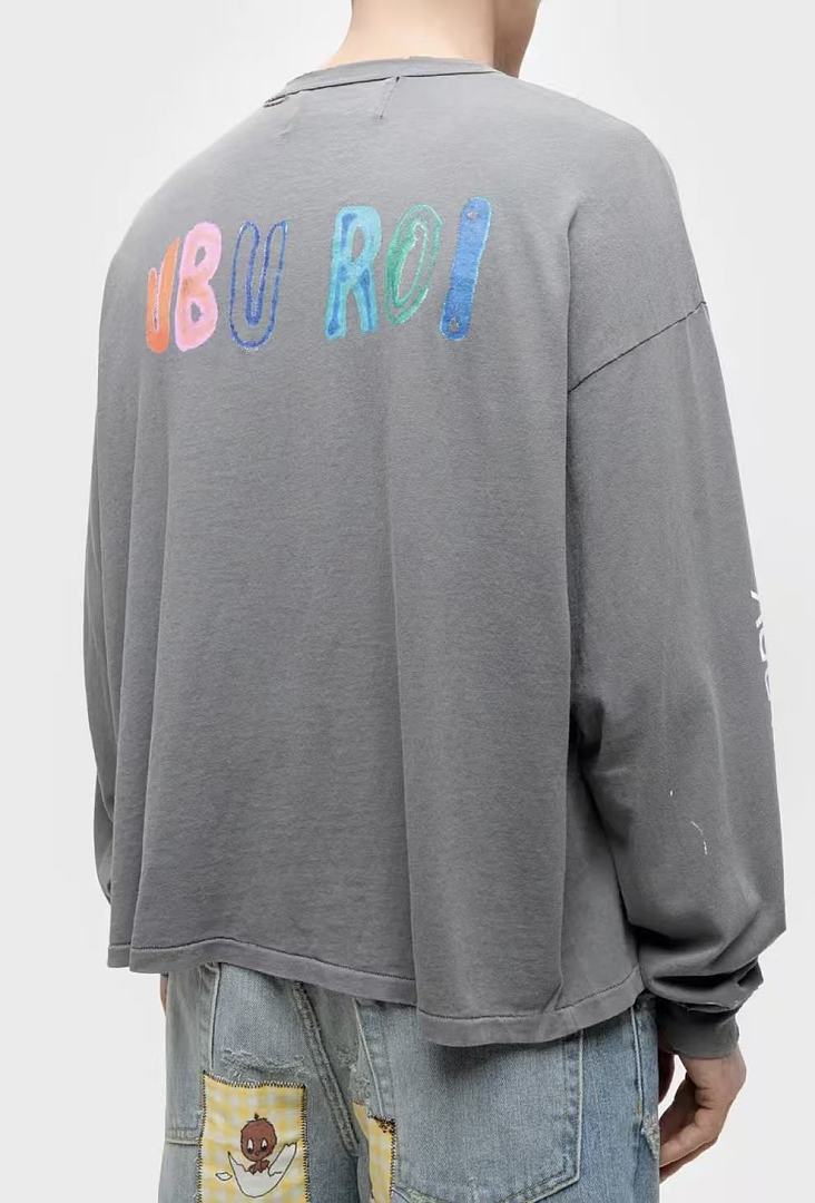 Paly Hollywood Theater of Cruelty Graphic Cropped Long-Sleeve Tee